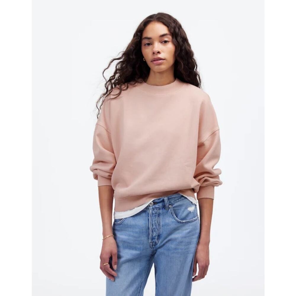 Madewell Relaxed Mockneck Sweatshirt Size S